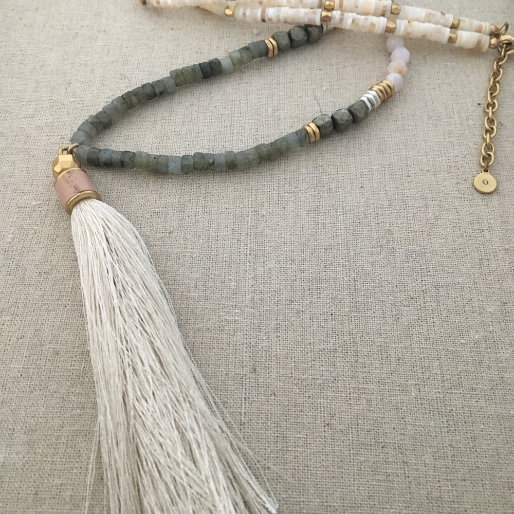 Stella & Dot Antonia Tassel Necklace